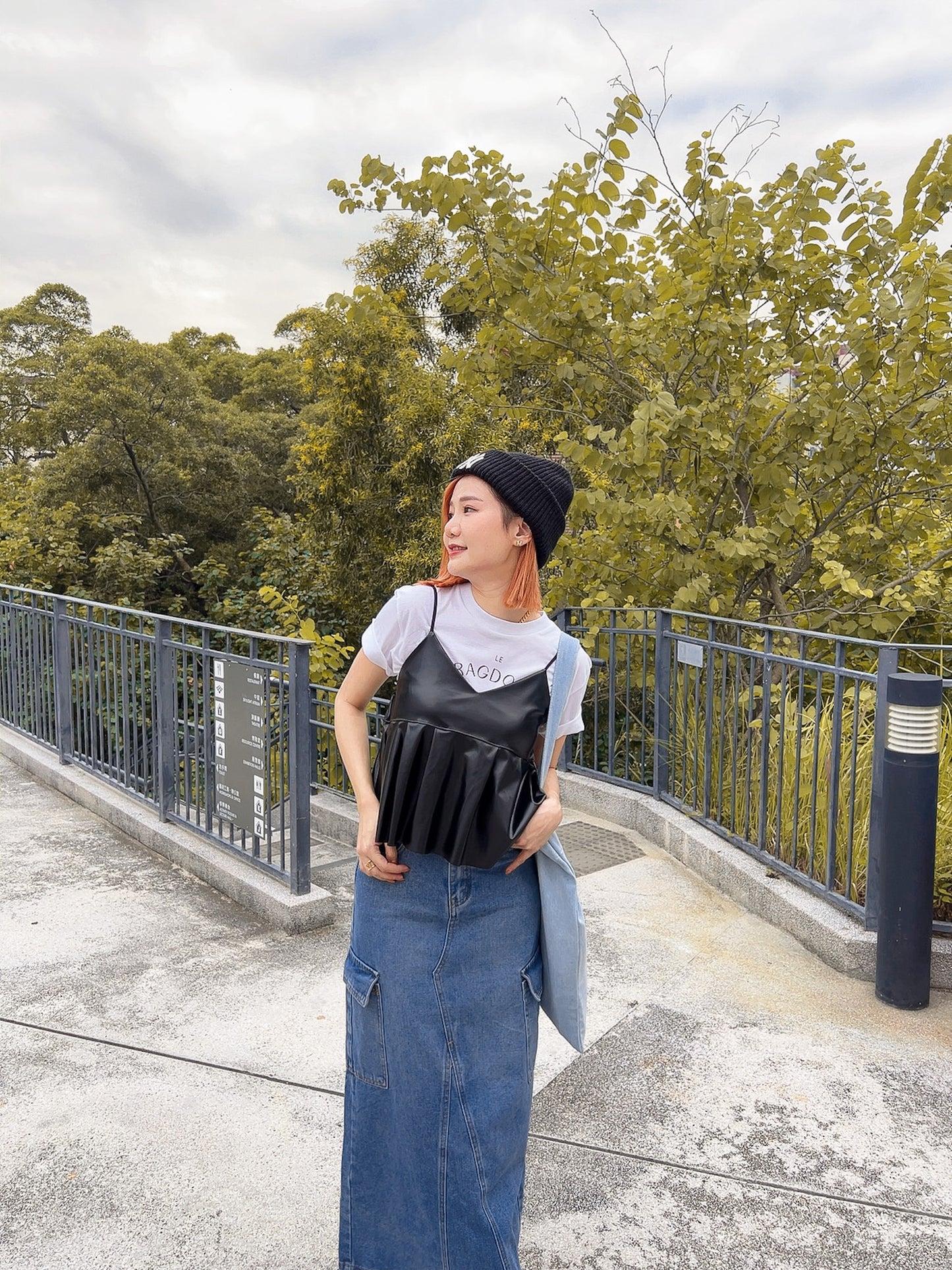 J303 YODA DENIM SKIRT