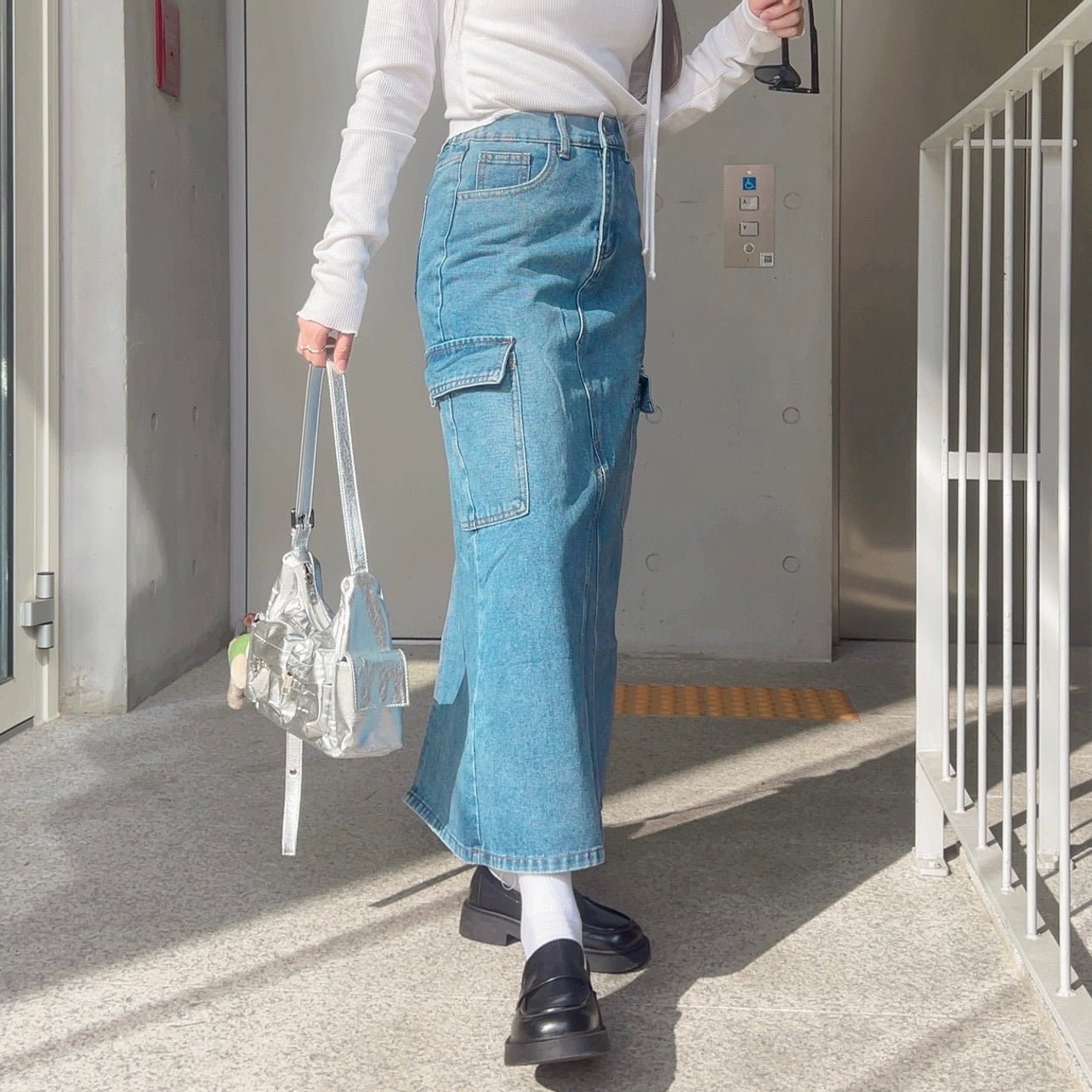 J303 YODA DENIM SKIRT