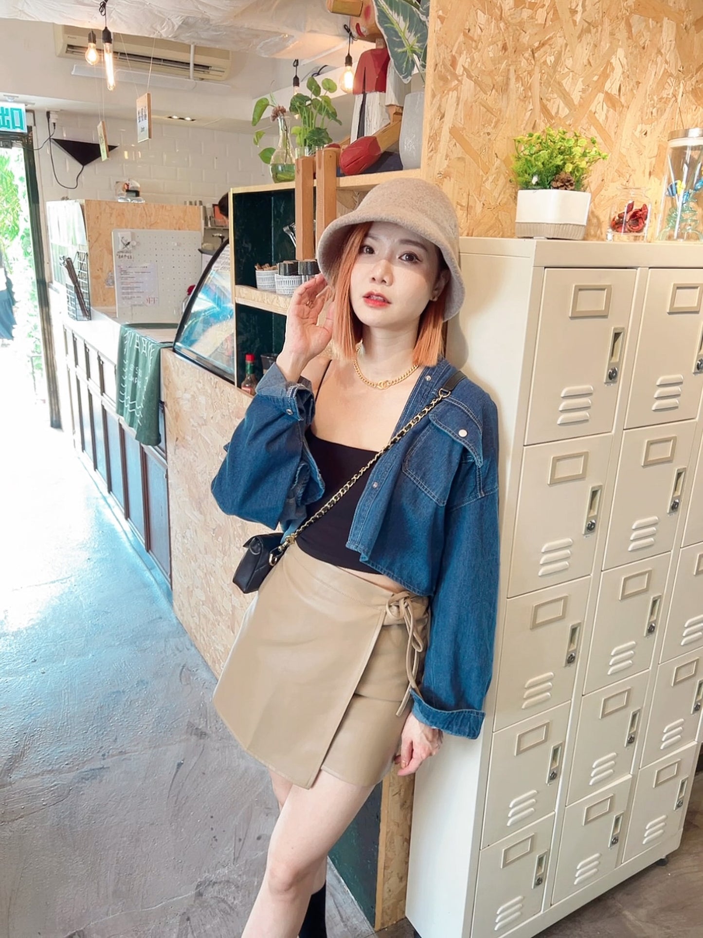 T946 DENIM BLOUSER