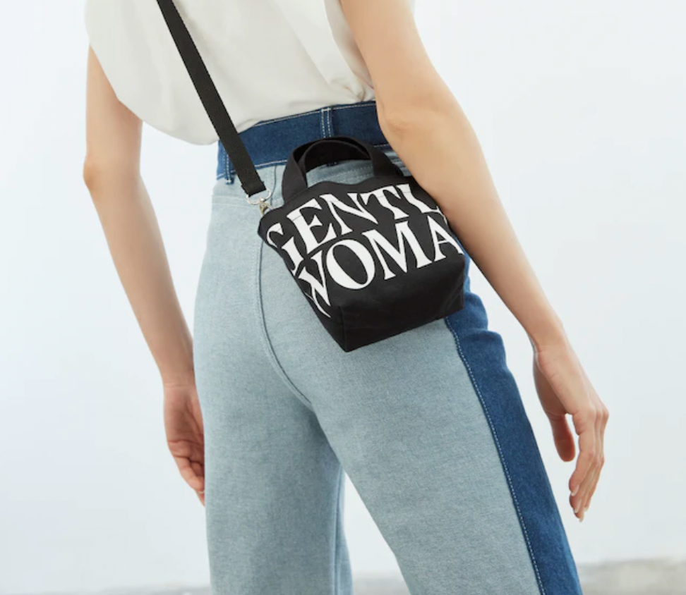 GW08 CANVAS TOTE BAG : BLACK (黑色大/小帆布袋)