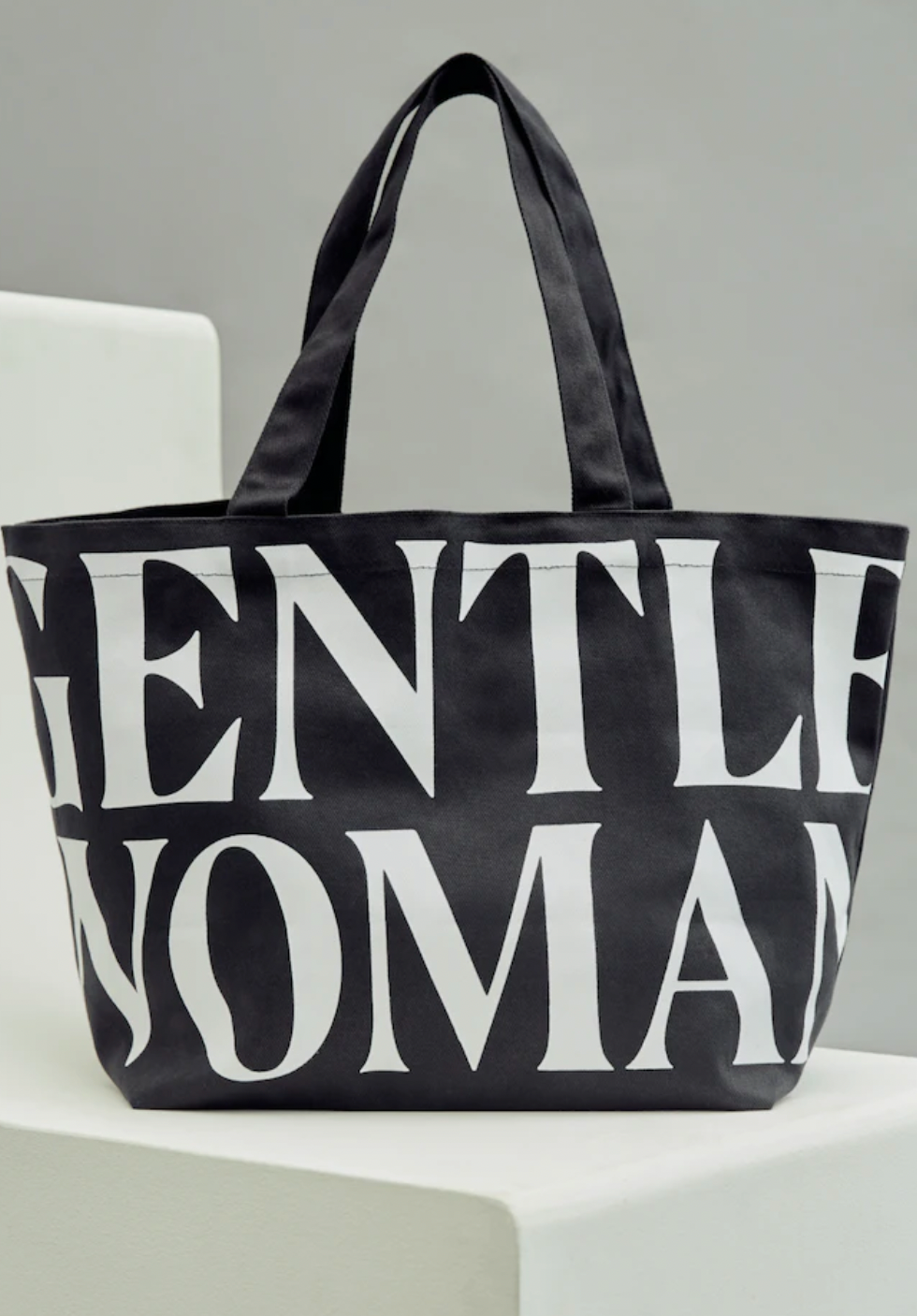 GW08 CANVAS TOTE BAG : BLACK (黑色大/小帆布袋)