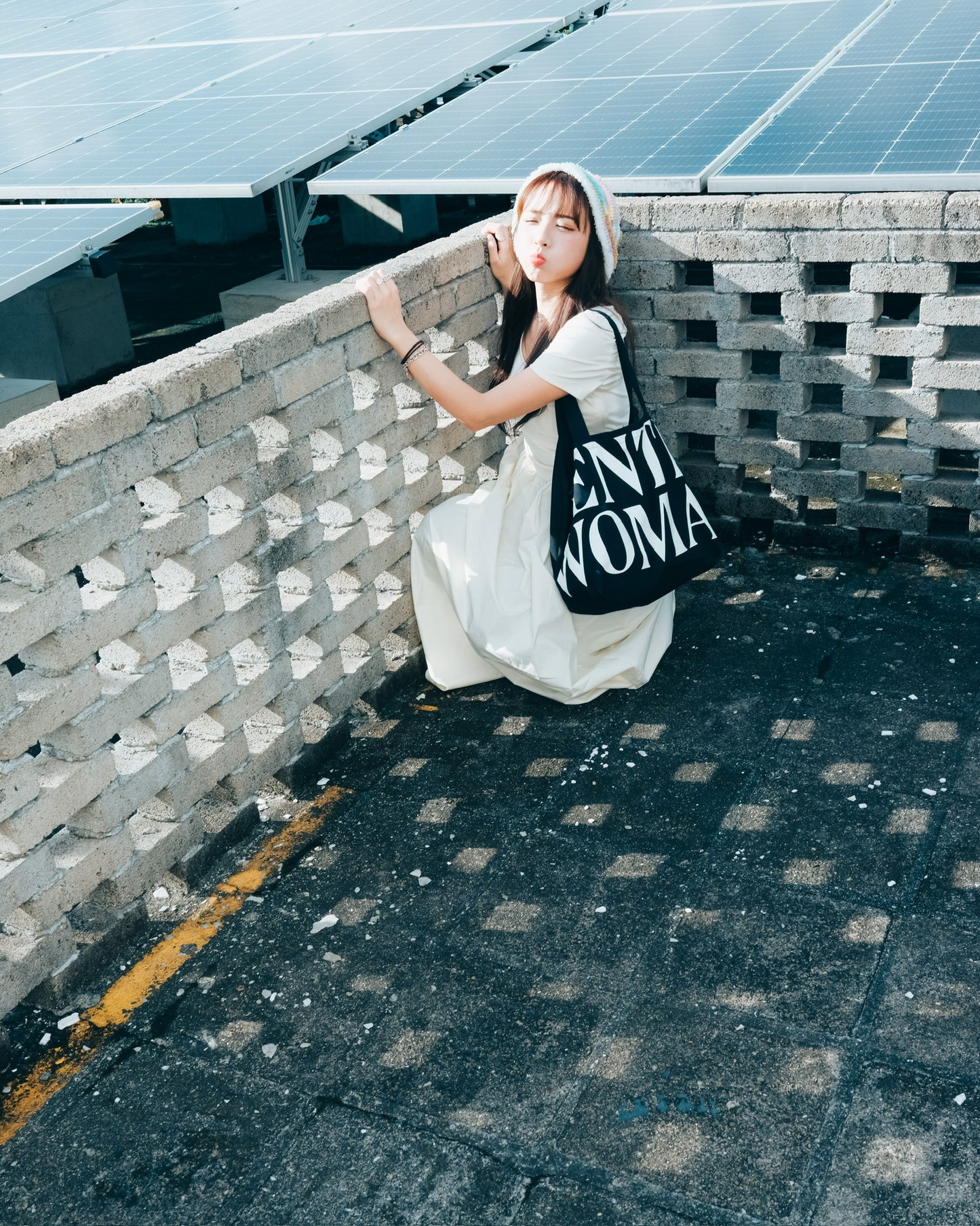 GW08 CANVAS TOTE BAG : BLACK (黑色大/小帆布袋)