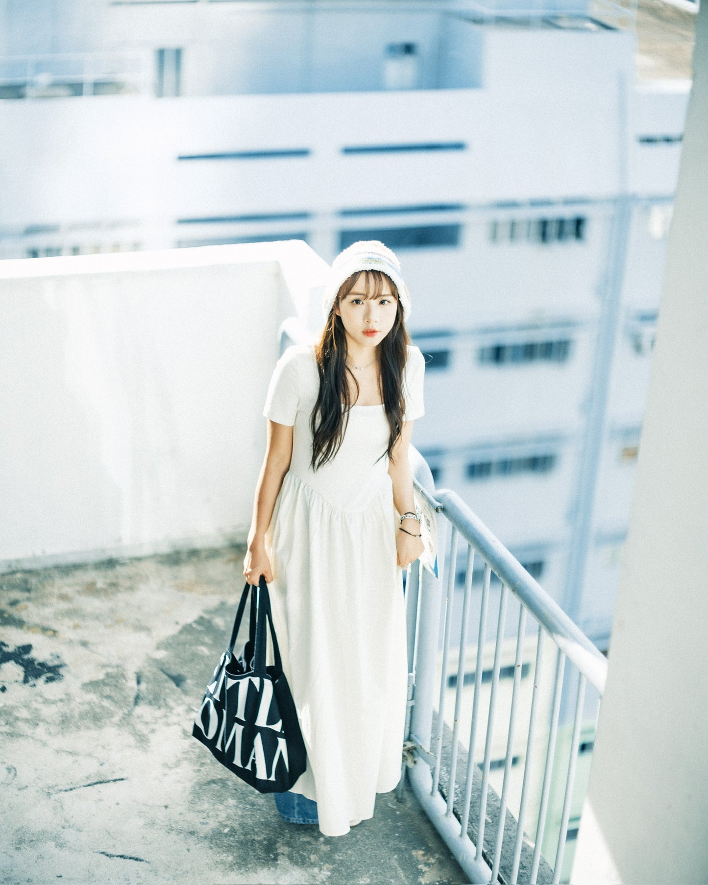 GW08 CANVAS TOTE BAG : BLACK (黑色大/小帆布袋)