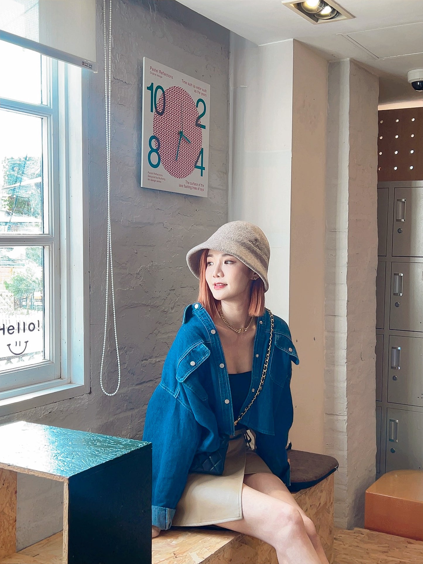 T946 DENIM BLOUSER
