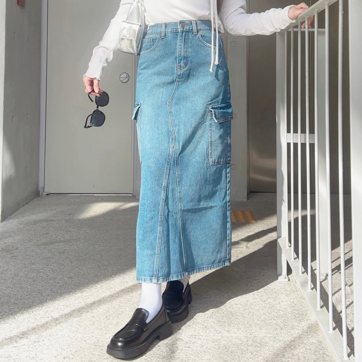 J303 YODA DENIM SKIRT