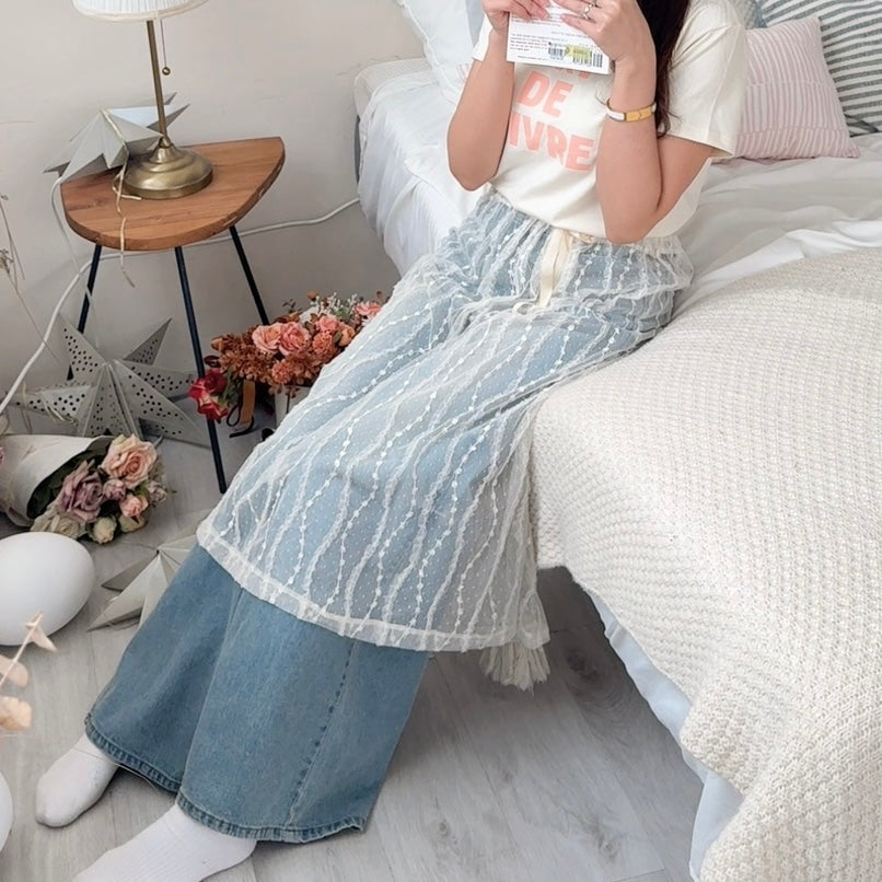 B308 LACE SKIRT