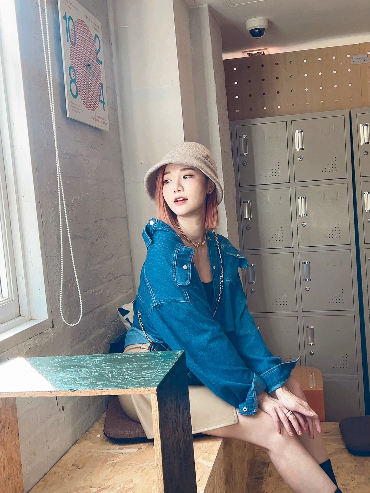 T946 DENIM BLOUSER