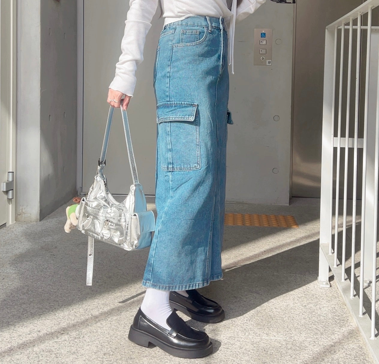 J303 YODA DENIM SKIRT