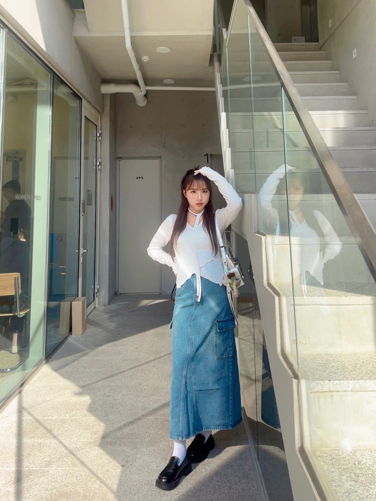 J303 YODA DENIM SKIRT