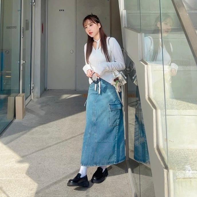 J303 YODA DENIM SKIRT
