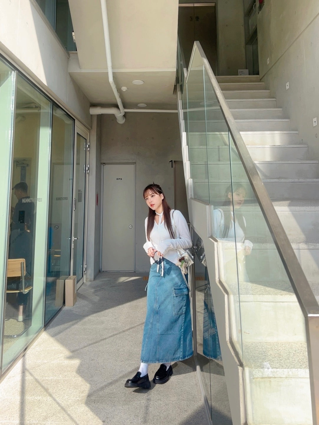 J303 YODA DENIM SKIRT