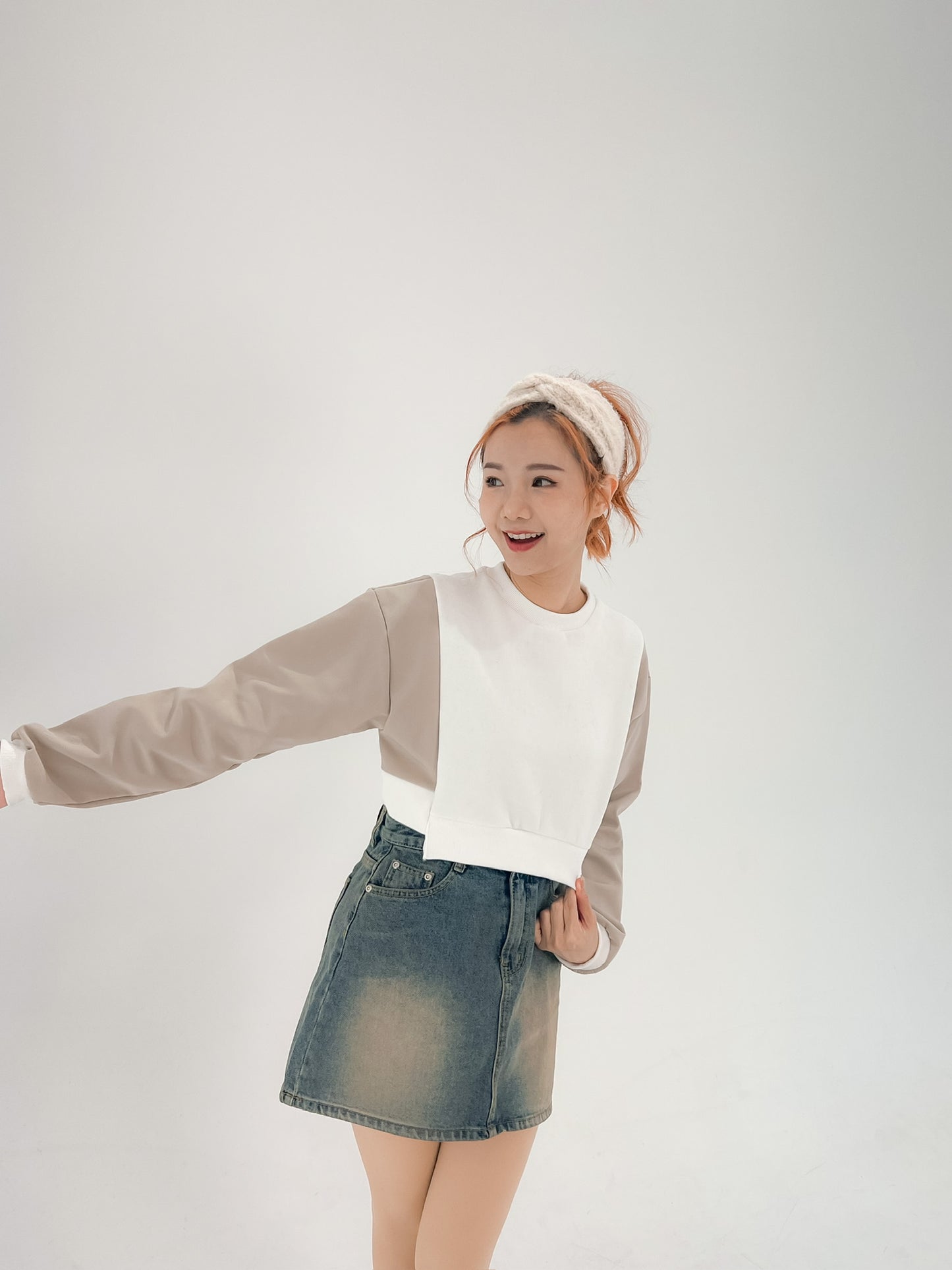 J307 MADRINE DENIM SKIRT