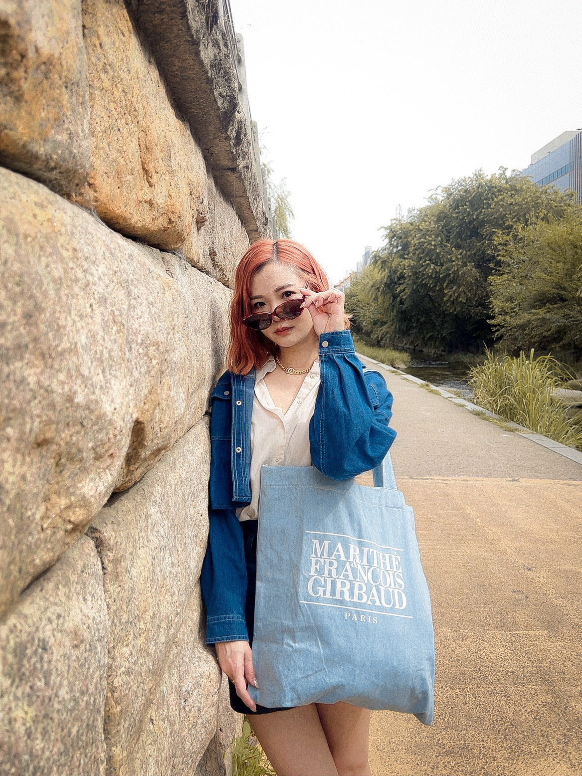 T946 DENIM BLOUSER