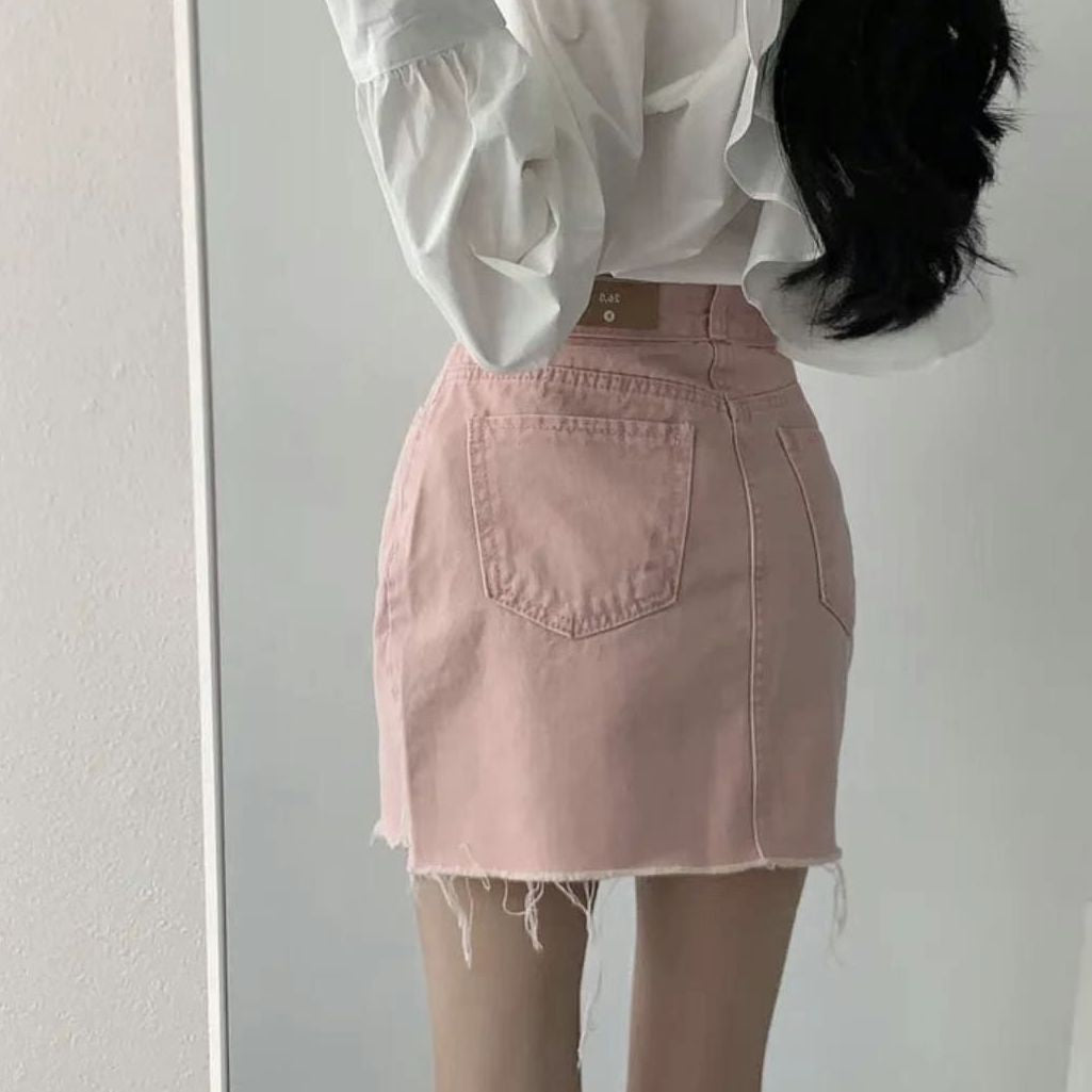 J290 PIGGY DENIM SKIRT
