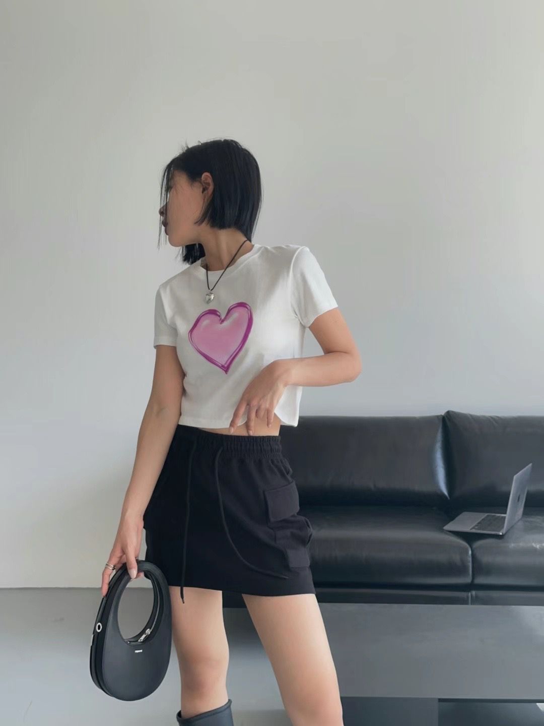 T923 YSK HEART T-SHIRT