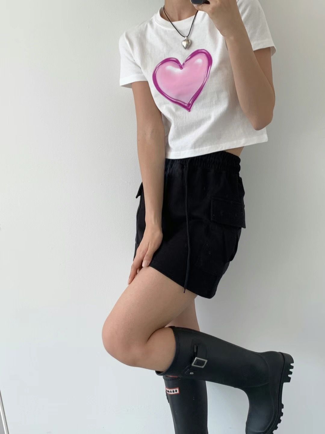 T923 YSK HEART T-SHIRT