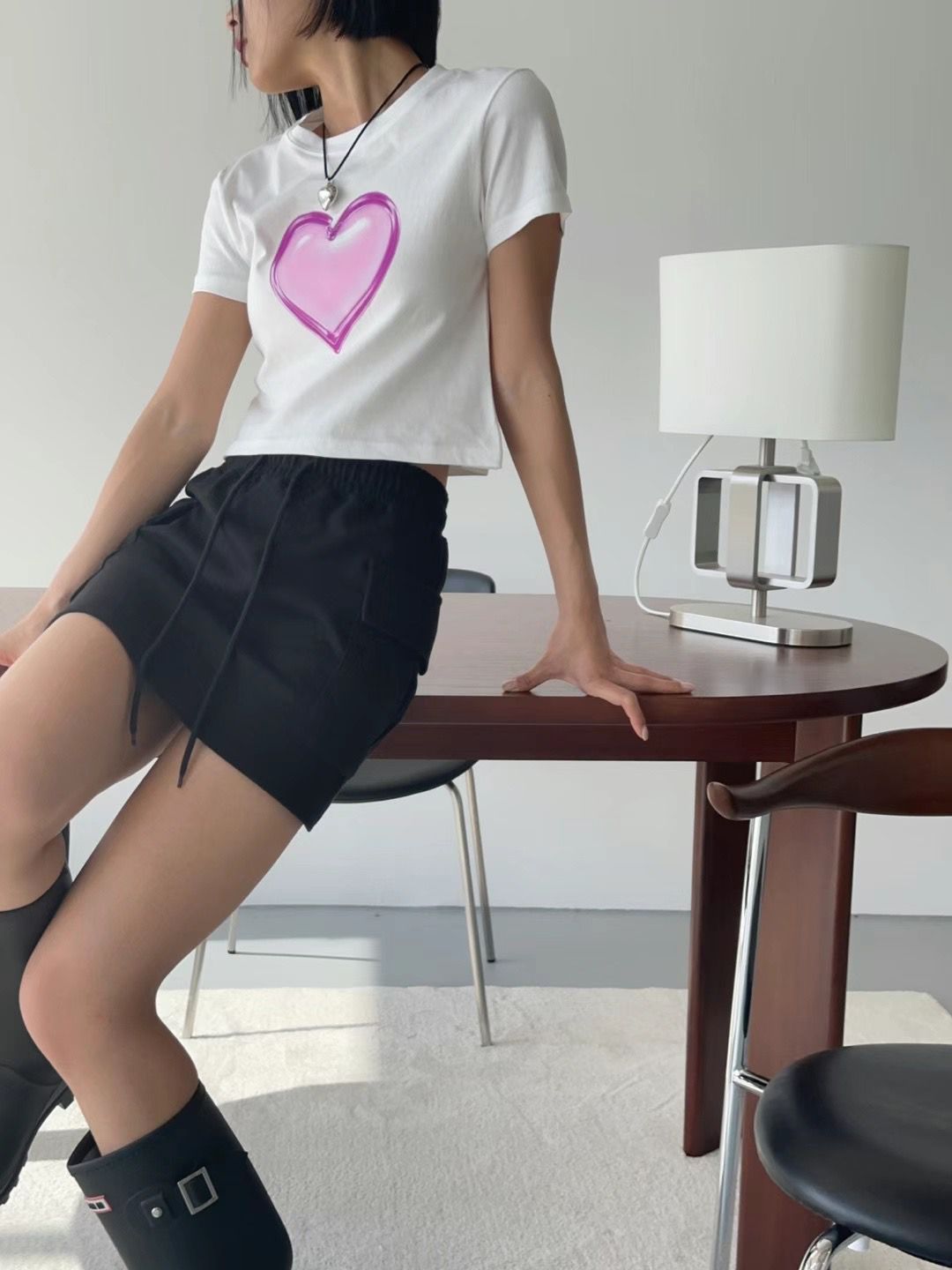 T923 YSK HEART T-SHIRT