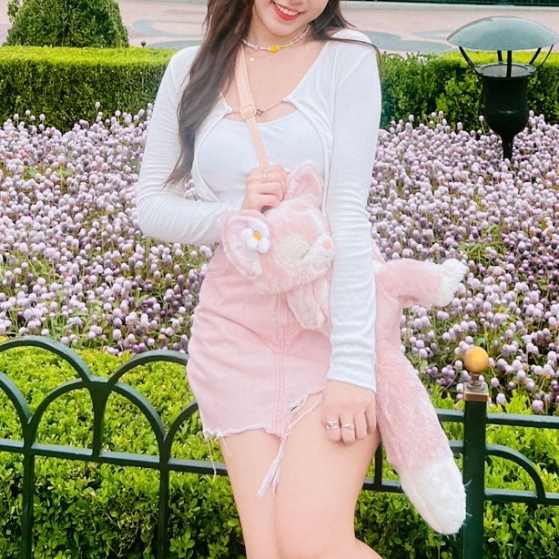 J290 PIGGY DENIM SKIRT