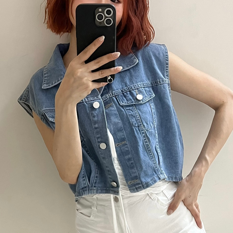 C078 JOANN DENIM VEST