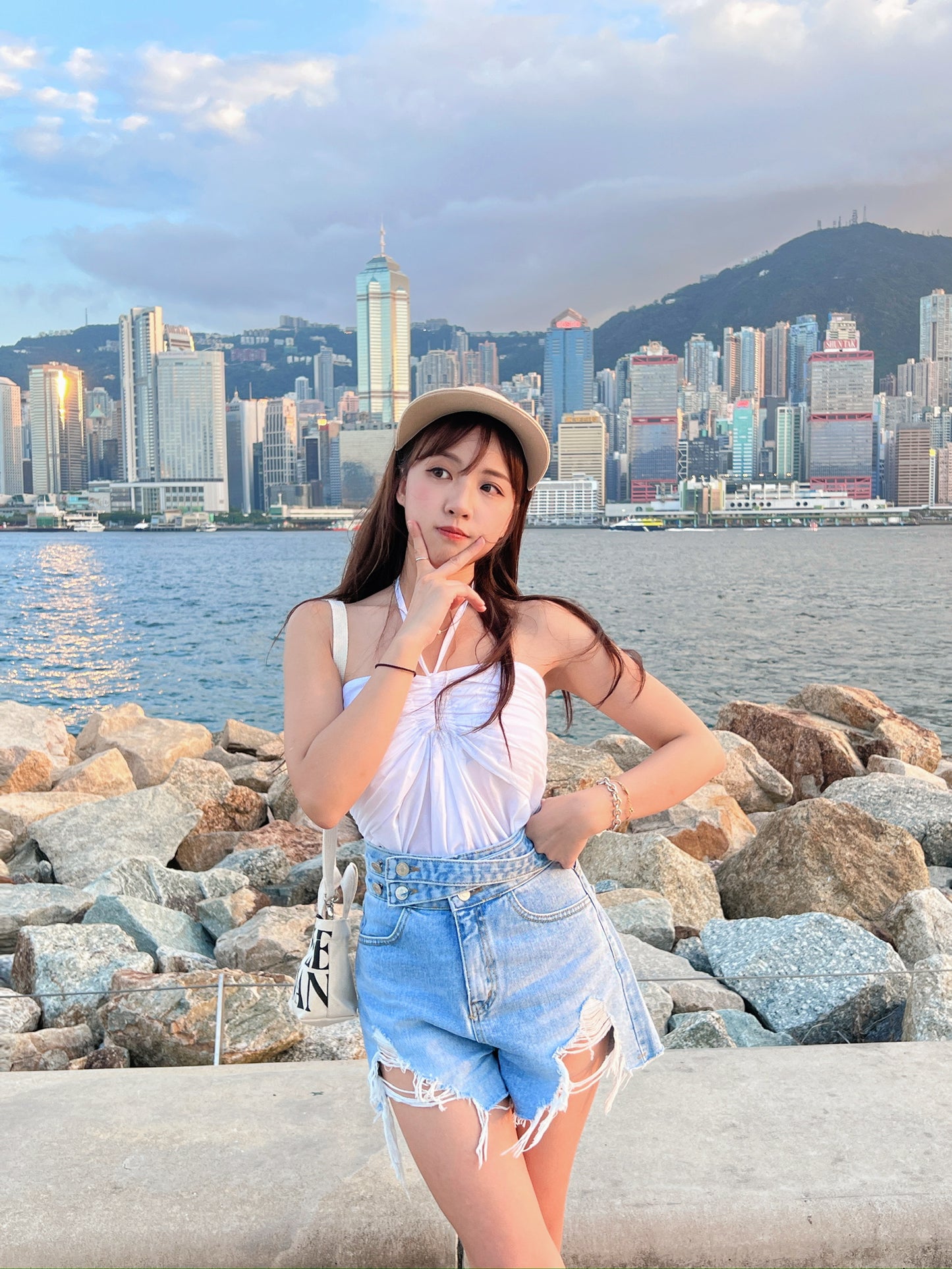 J289 POPPY DENIM SHORT