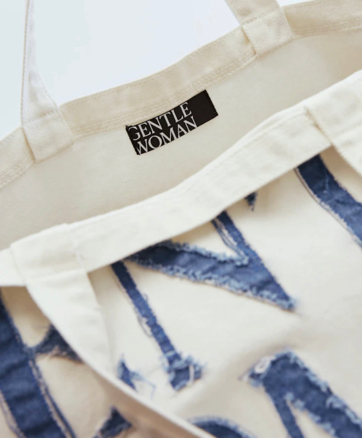 GW16 GW DENIM TOTE BAG (WHITE)