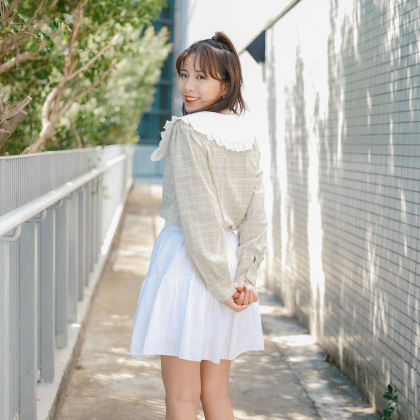 T730 GREEN APPLE BLOUSE