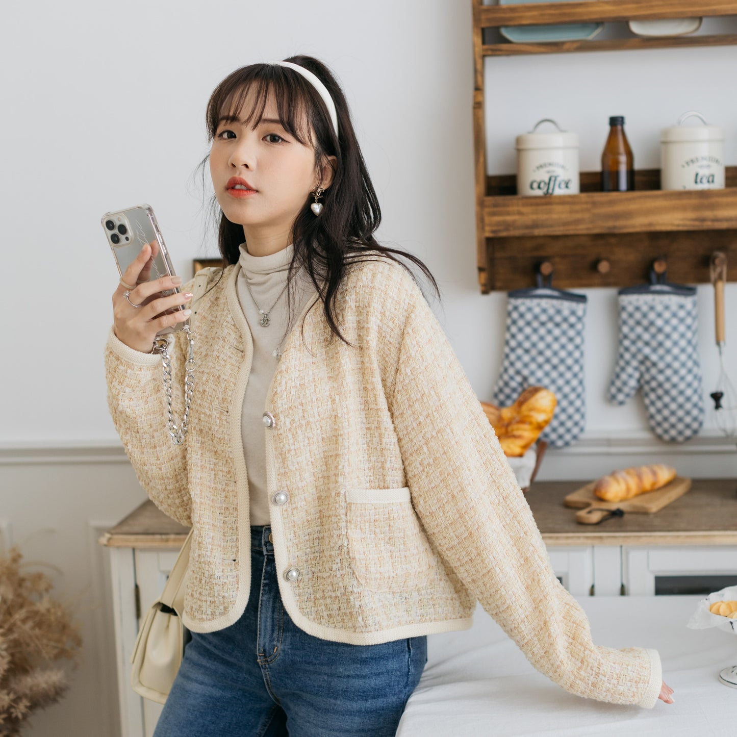 C056 SWISS DAY TWEED OUTER