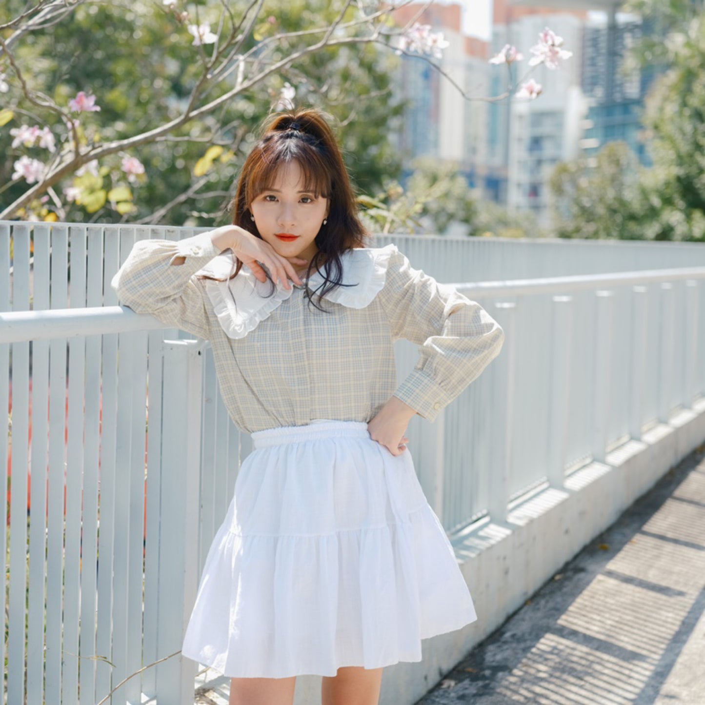 T730 GREEN APPLE BLOUSE