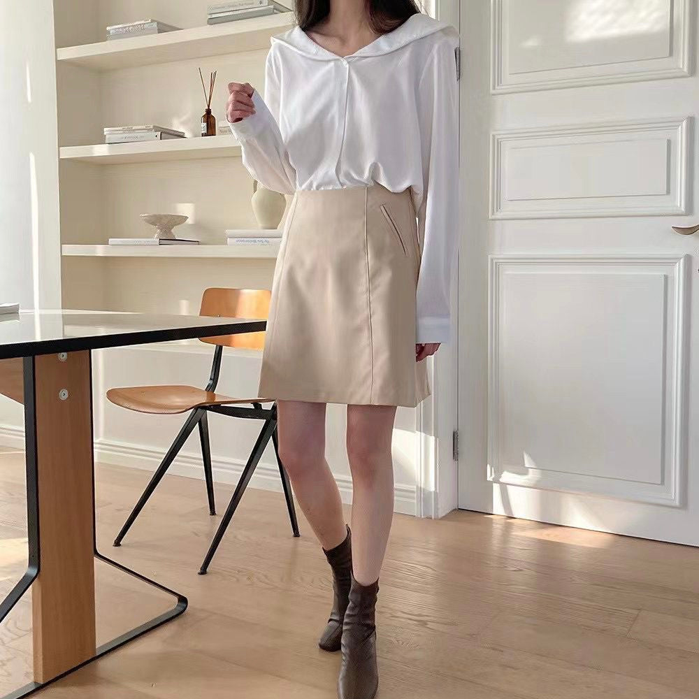 T729 LILY BROWN BLOUSE