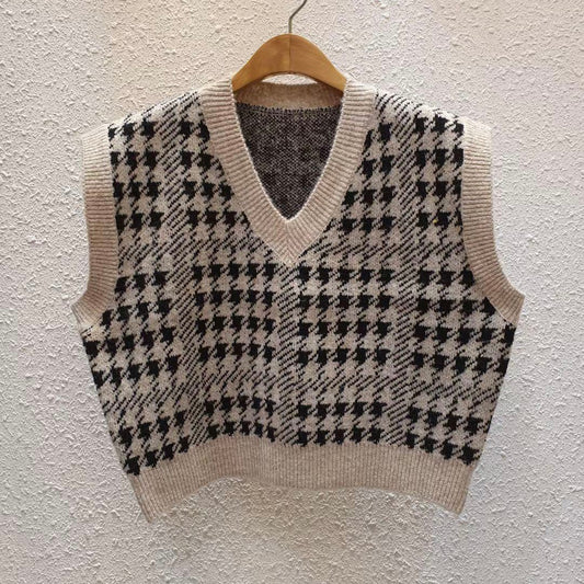 T670 黑白針織背心