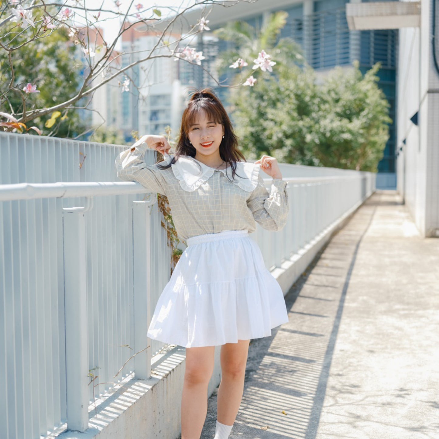 T730 GREEN APPLE BLOUSE
