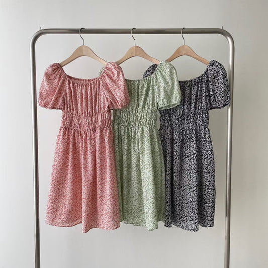 T789 綠色花卉圖案