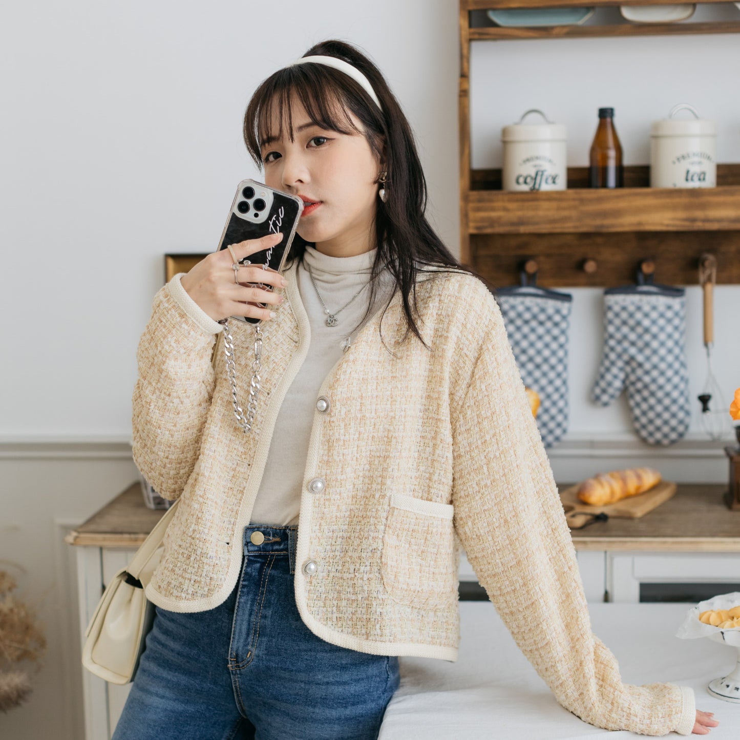 C056 SWISS DAY TWEED OUTER