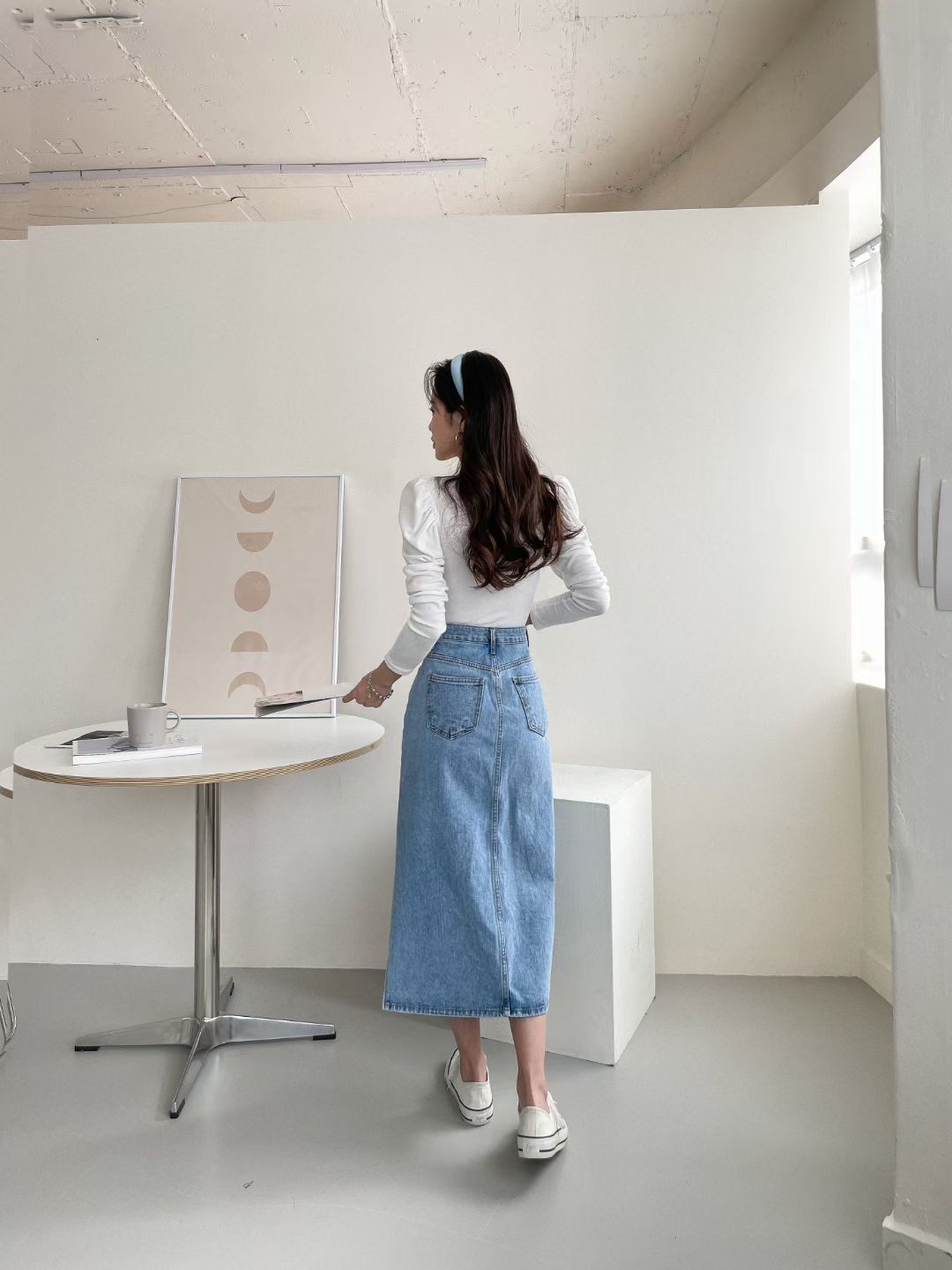 J237 BONJOUR DENIM SKIRT