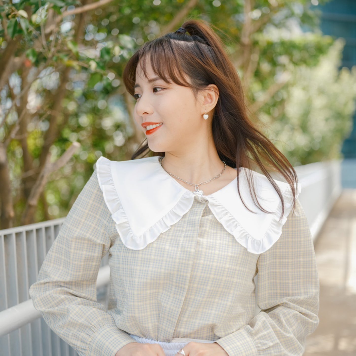 T730 GREEN APPLE BLOUSE