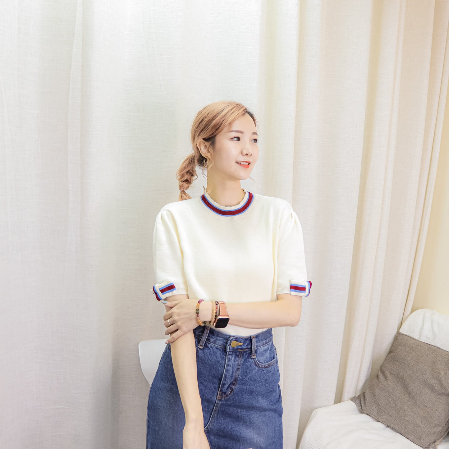 T470 FRANCE KNIT TOP