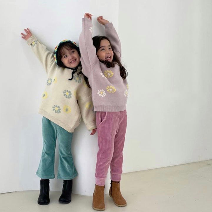 BT012 FLORAL SWEATER