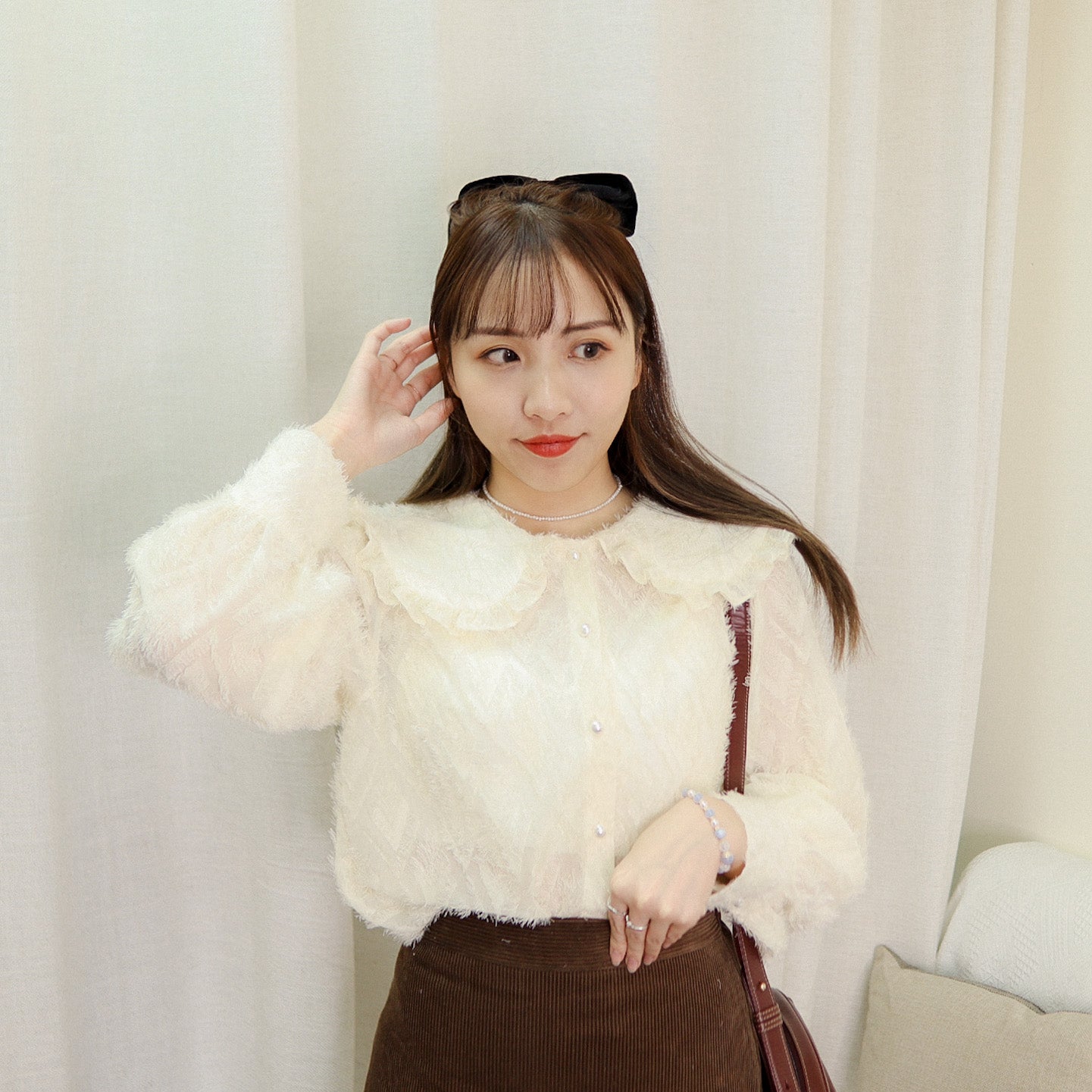 T446 ELEGANT LACE BLOUSE