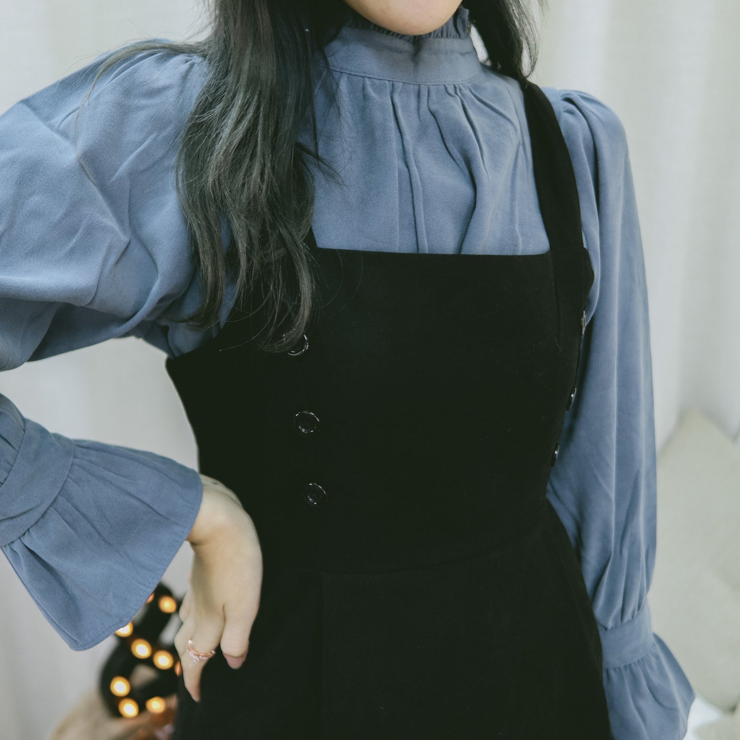 T410 BLUE MONDAY BLOUSE