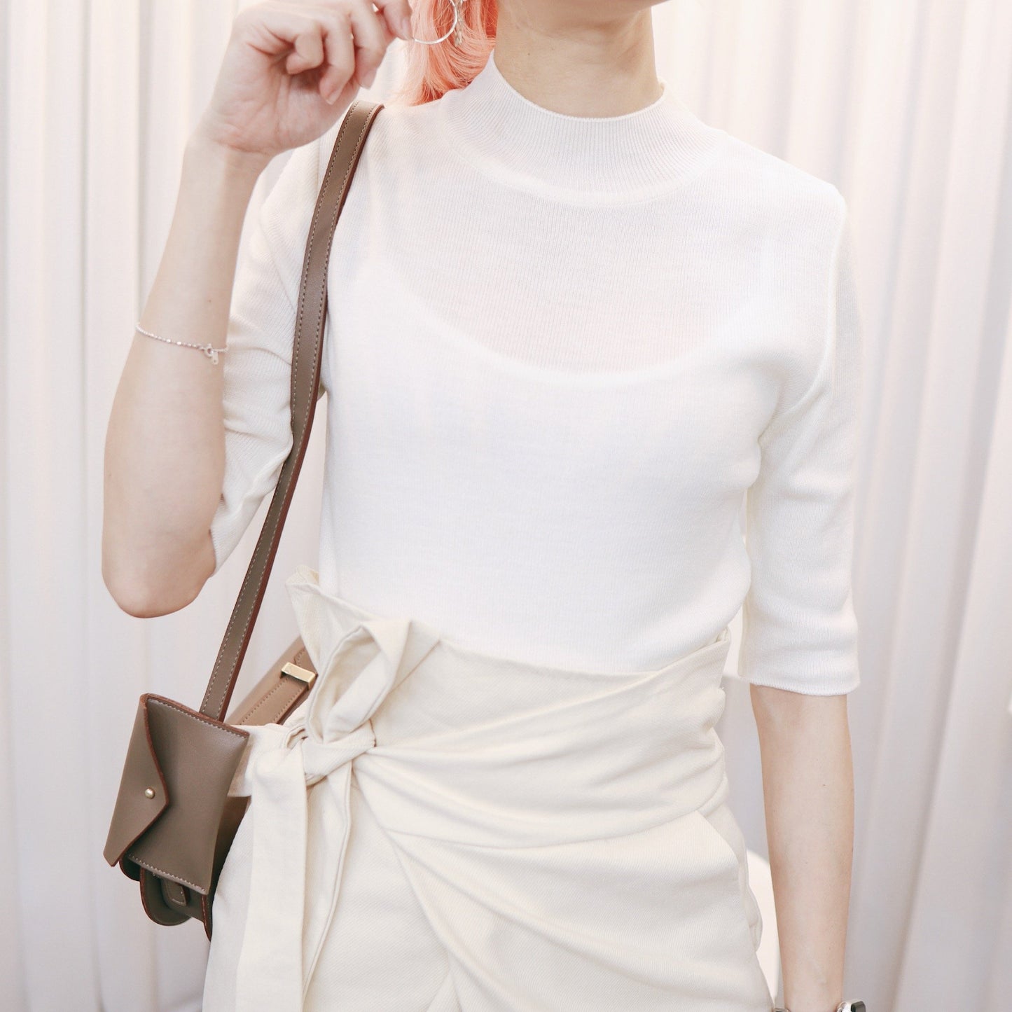 #T221 KOREAN GIRL KNIT TOP - Letta A