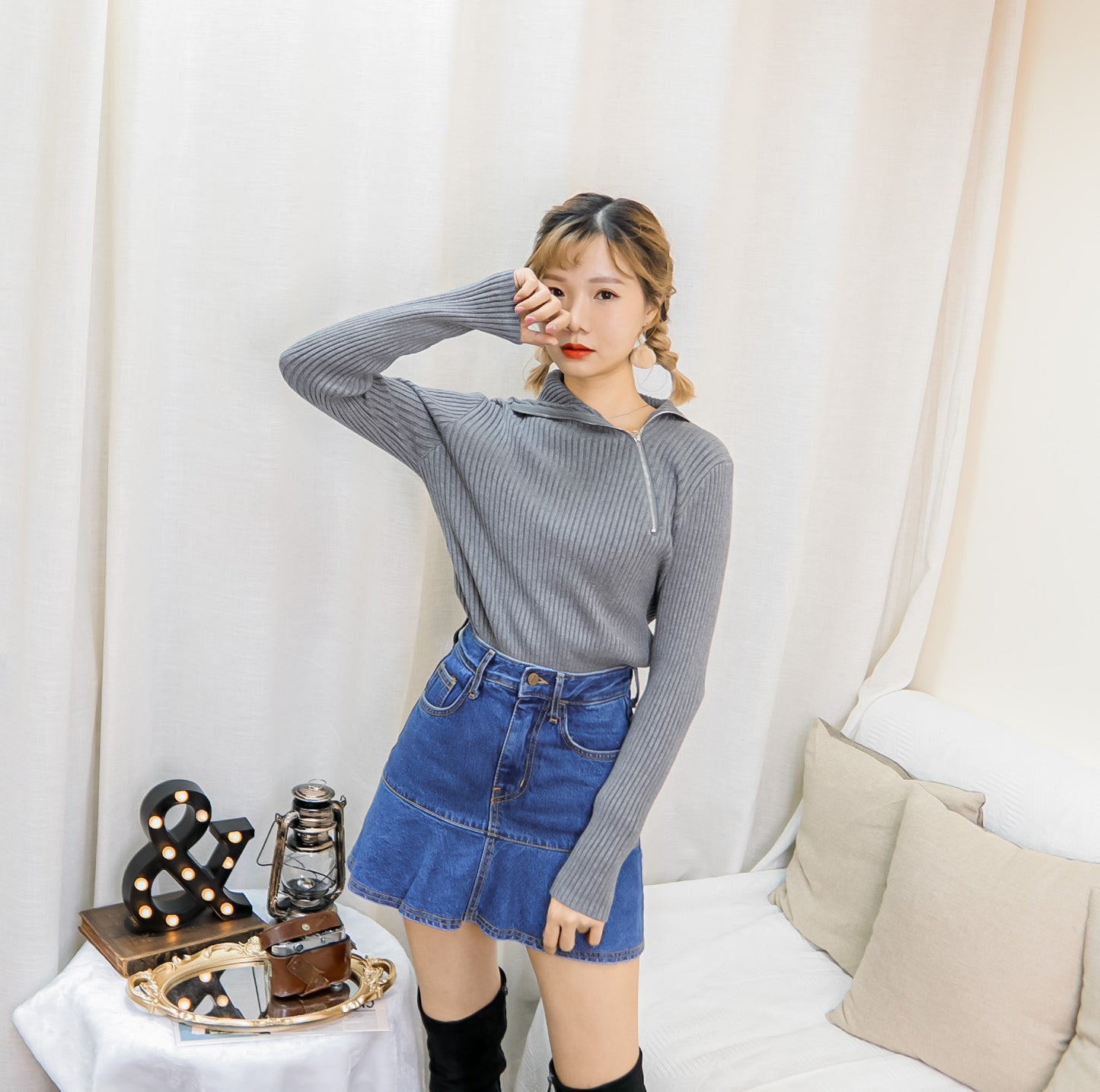 T428 ZIPPER TOP