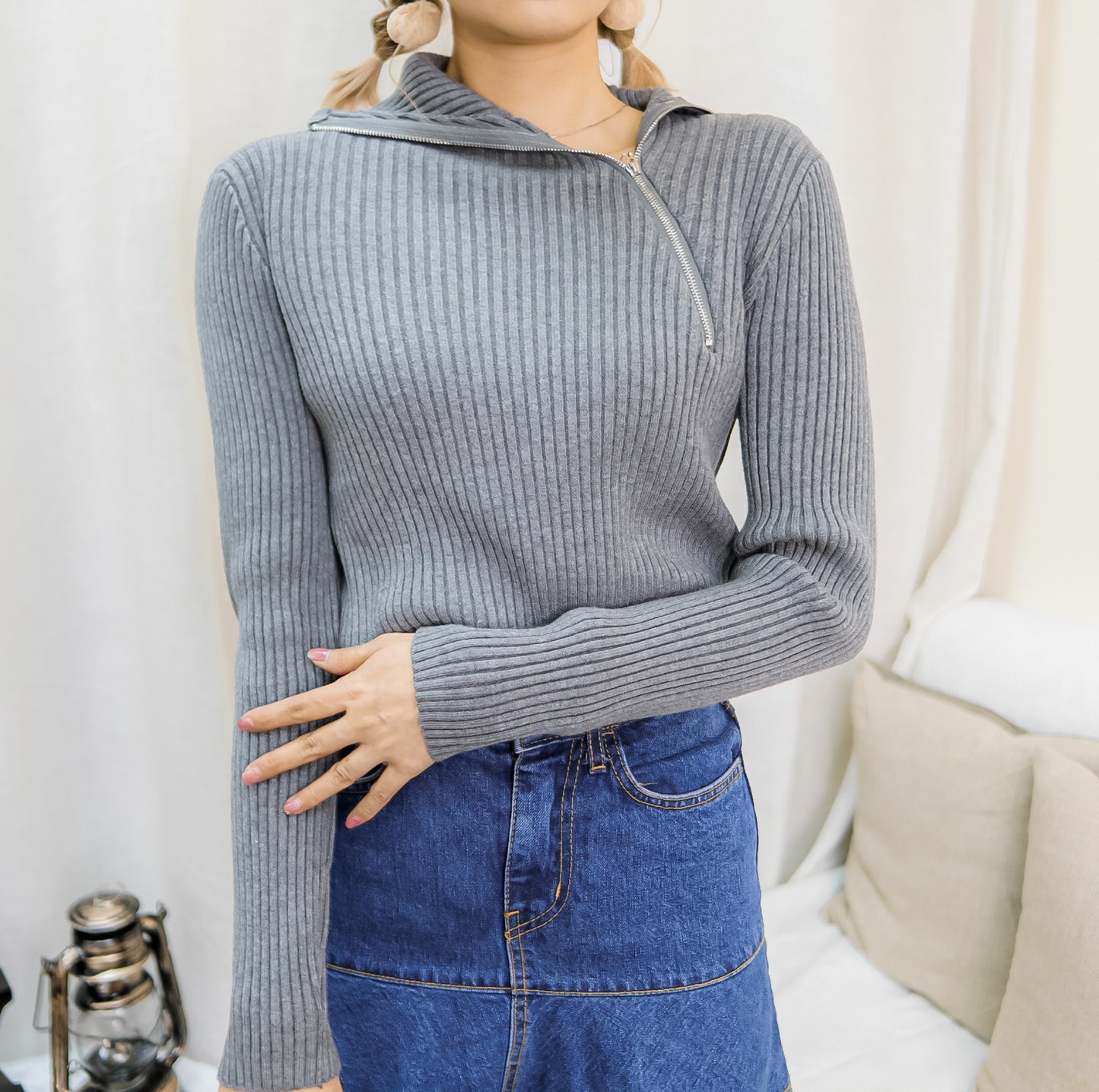 T428 ZIPPER TOP