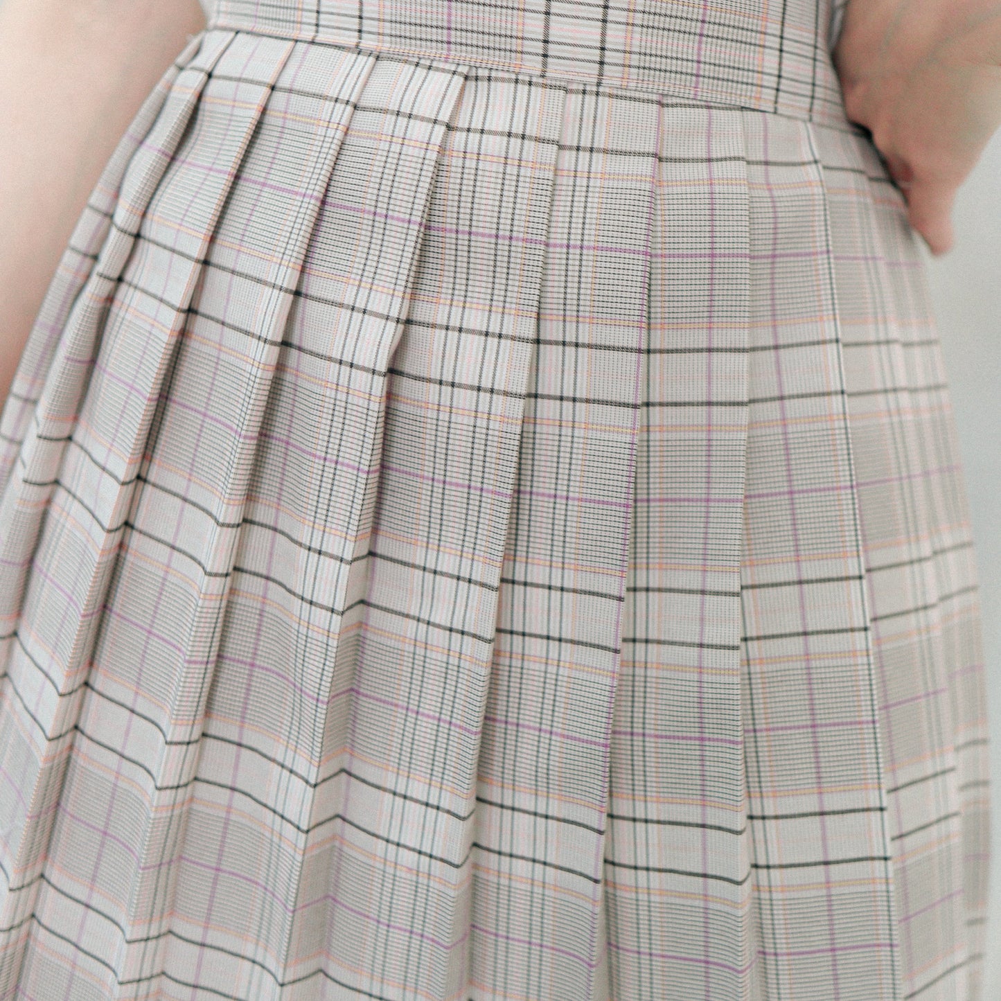 #B098 CATALOG CHECKED SKIRT - Letta A