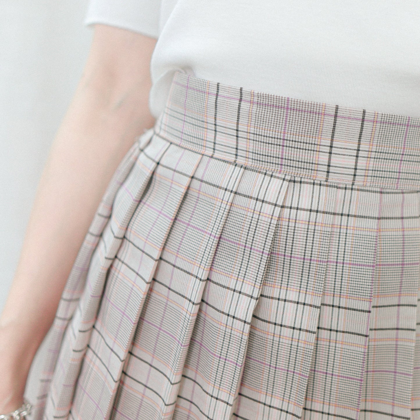 #B098 CATALOG CHECKED SKIRT - Letta A