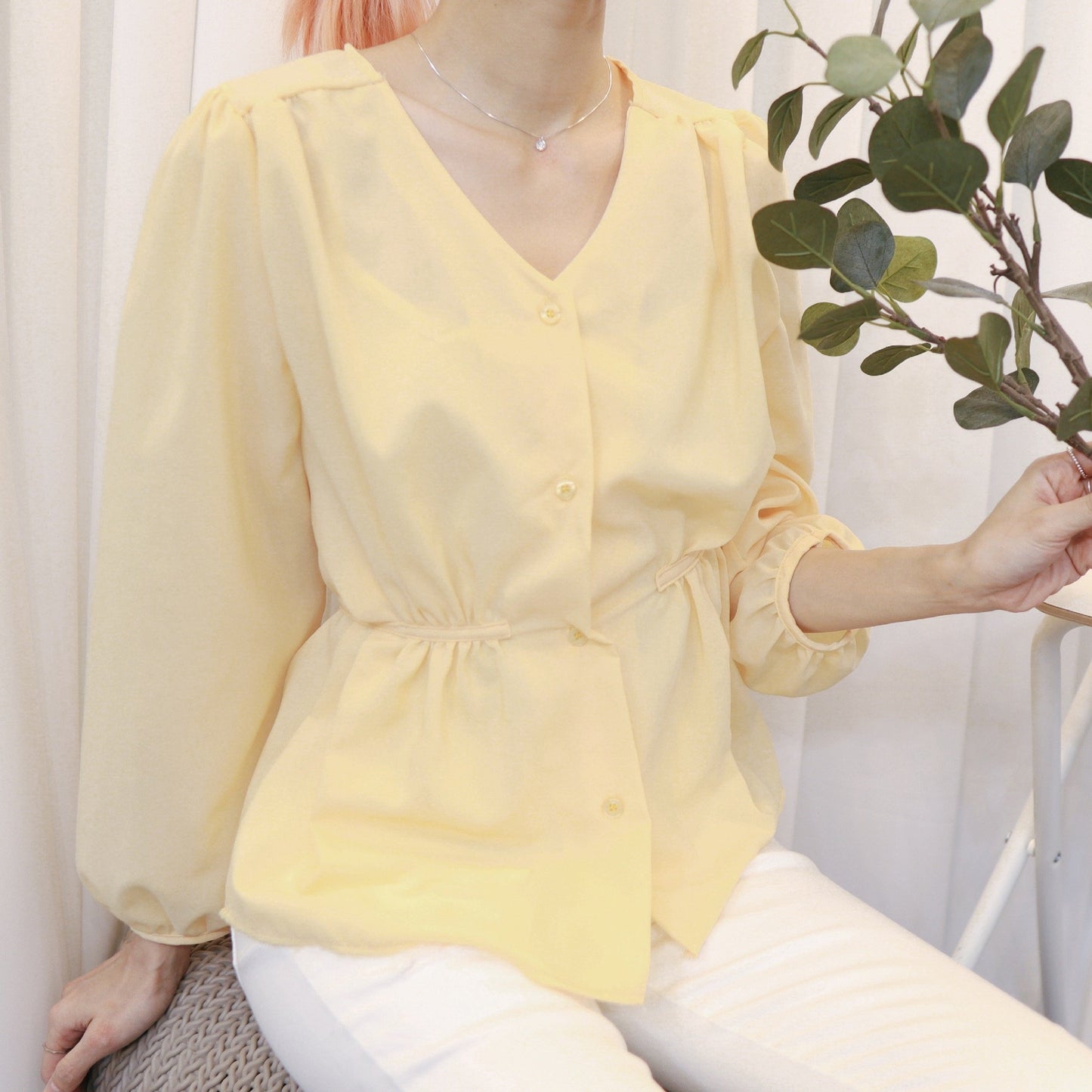 #T227 BEING RIBBON TOP - Letta A