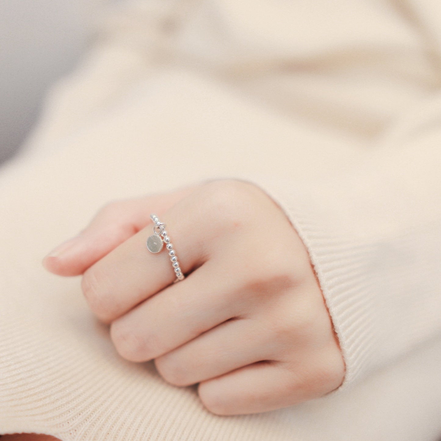 #A027 CIRCLE SILVER RING - Letta A