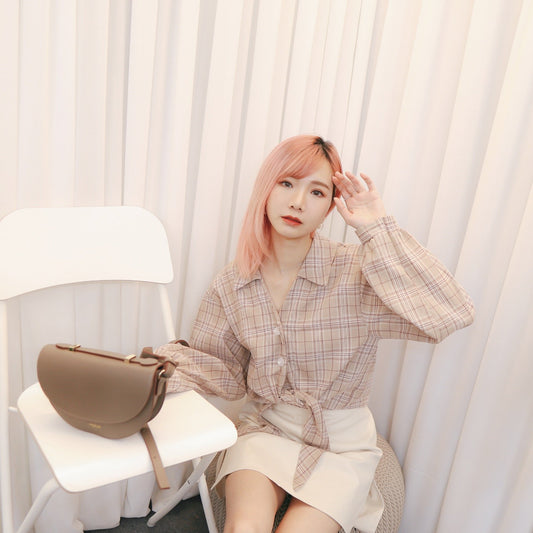 #T233 JAY CHECKED BLOUSE - Letta A