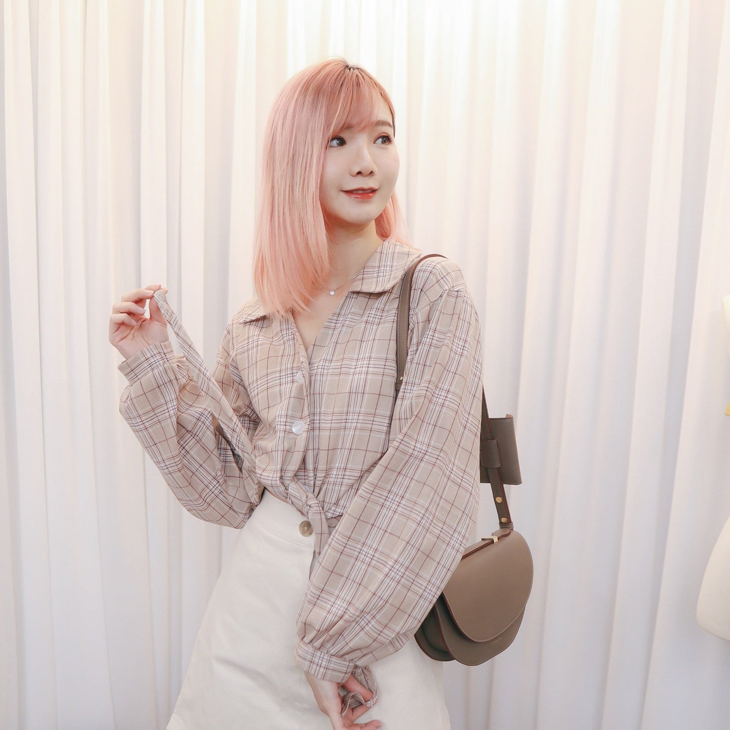 #T233 JAY CHECKED BLOUSE - Letta A