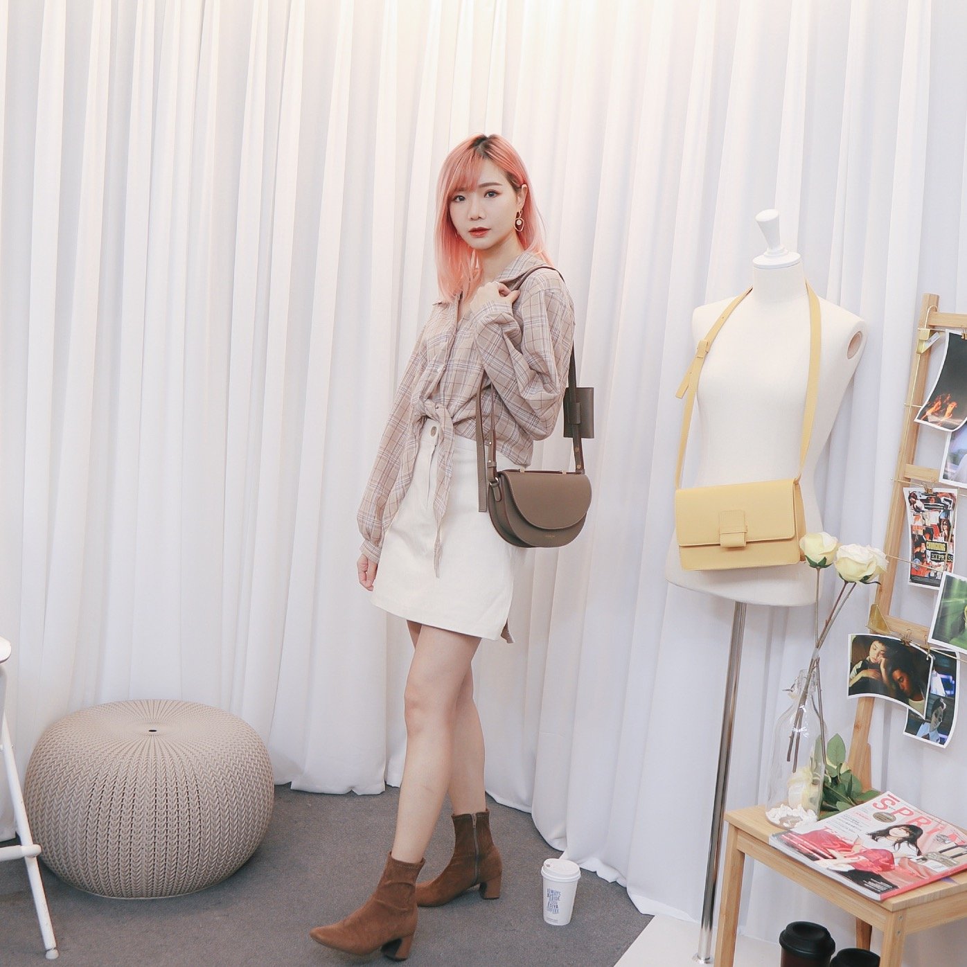 #T233 JAY CHECKED BLOUSE - Letta A