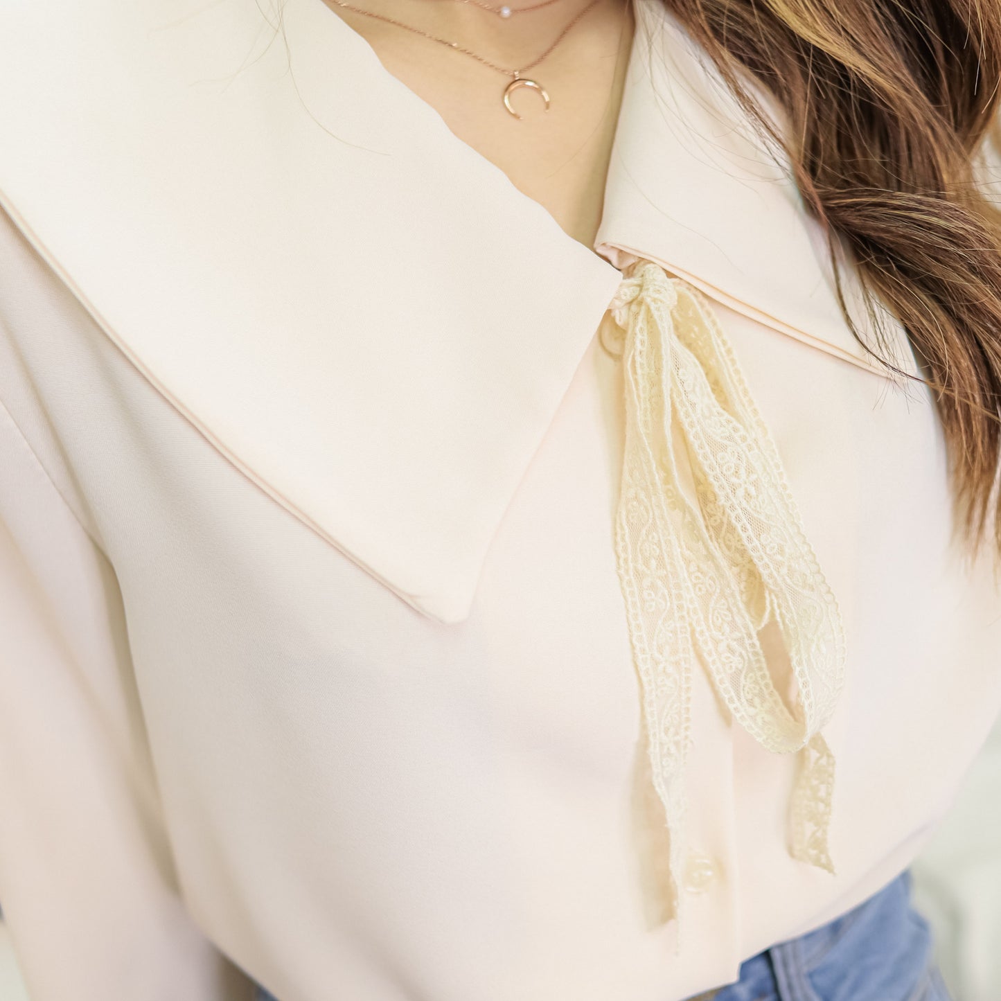 T481 NICE RIBBON BLOUSE